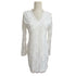 Elegant Ladies Wrap Bodycon Dress with Soft Lace Long Sleeves for Parties and Daily Wear